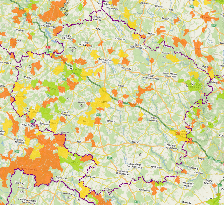 map_vysocina